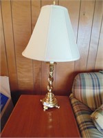 (2) Brass Look Table Lamps