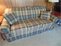 Broyhill Sleeper Sofa (Plaid Design)