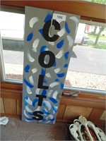 Hand Painted Colts Wooden Decor