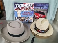 Pair of NASCAR Books & Hat