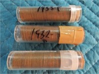 1931 P, 1932 P, & 1933 P ROLL OF PENNIES