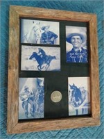 FRAME OF GENE AUTRY PICTURE CARDS