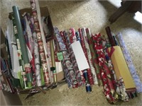 large lot of wrapping paper