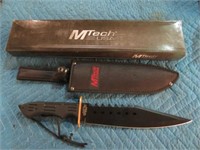 16" L M-TECH FIXED BLADE KNIFE MINT IN BOX