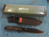 12.5" L M-TECH FIXED BLADE KNIFE MINT IN BOX