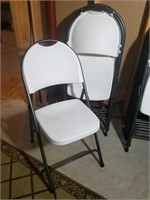 Set of (5) Vinyl Folding Chairs