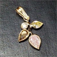 14K YELLOW GOLD FANCY COLOR DIAMOND(0.9CT,I1-I3)