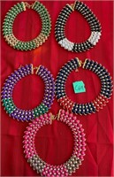 845 - LOT OF 5 COLLAR NECKLACES (C69)