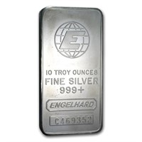 10 Ounce - Engelhard Big E .999 Fine Silver Bar