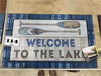 Welcome to the Lake Rubber Mat