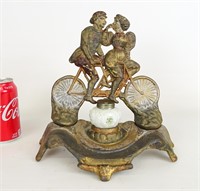 Early Tandem Bicycle Inkwell