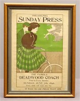 C. 1896 Poster "Philadelphia Sunday Press"