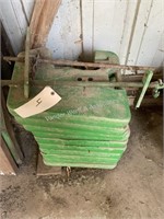 10) John Deere front suitcase weights