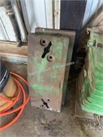 2) John Deere front slab weights for 20 series tra