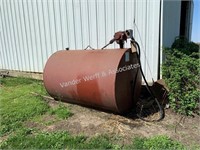 500-gal diesel tank with 110V electric Tuthill pum