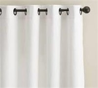 Set Of 2 Top Grommet Curtain Panels, 96", White