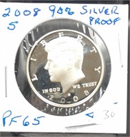 2008-S Kennedy Half Dollar 90% Silver Proof