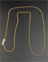 14K Gold 21" Necklace     4g