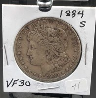 1884-S Morgan Silver Dollar