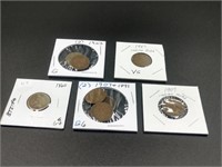 8 Indian Head Pennies Assorted Dates