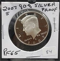 2007-S Kennedy Half Dollar 90% Silver Proof