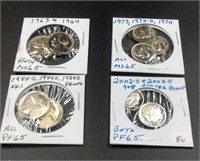 2 Silver Proof Roosevelt Dimes & Others