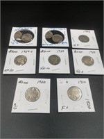 10 Buffalo Nickels Assorted Dates