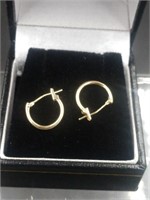 14K Gold 11.5 mm Huggie Hoop Earrings