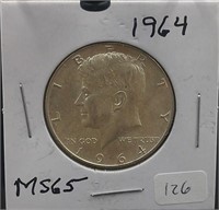 1964 Kennedy Silver (90%) Half Dollar