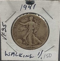 1941 Walking Liberty Half Dollar 90% Silver
