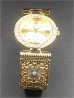 Quartz Gold Colored Bracelet Watch