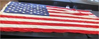 Large Canvas American Flag 54" x 110"