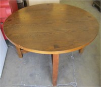 48" Wood Table w 4 Wood Chairs