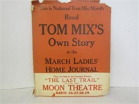 Vintage Tom Mix's Theatre Poster & 1800's Photos