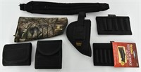 Lot of Accessories; Rifle Ctg holders, Strap, &