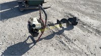 gas powered post hole digger