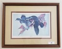 "AUTUMN FLIGHT" BY PAT WHIP WATER COLOR PRINT