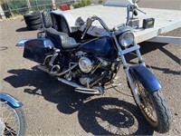 1977 Harley Davidson Shovelhead, battery removed