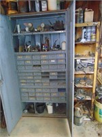 2- Metal Cabinets With Content