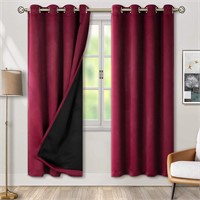 Thermal Insulated 100% Blackout Curtains 52" X 84"