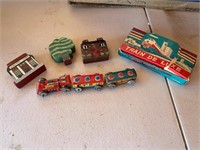 Mini Vintage Train Set w/ Box