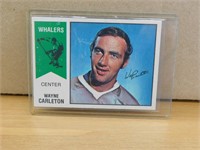 1974-75 Wayne Carleton WHA Hockey Card