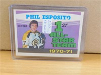 1971-72 Phil Esposito 1st all star Hockey Card