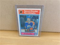 1982-83 Wayne Gretzky Record Breaker Hockey Card