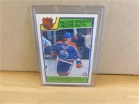 1983-84 Wayne Gretzky Record Breaker Hockey Card