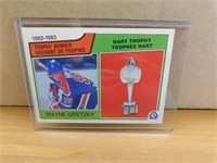 1983-84 Wayne Gretzky Hart Trophy Hockey Card