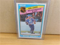 1984-85 Wayne Gretzky Goal Leader Hockey Card