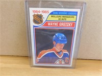1985-86 Wayne Gretzky Goal Leader Hockey Card