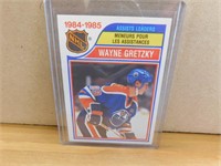 1985-86 Wayne Gretzky Assist Leader Hockey Card