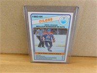 1984-85 Wayne Gretzky Goal Leader Hockey Card